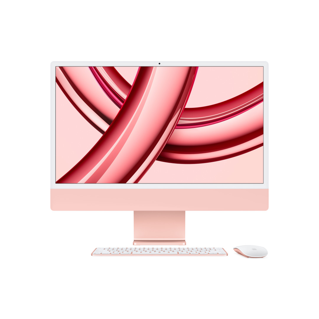 iMac rosa - RAM 16GB di memoria unificata - HD SSD 256GB - Gigabit Ethernet - Magic Trackpad - Magic Keyboard con Touch ID - Italiano