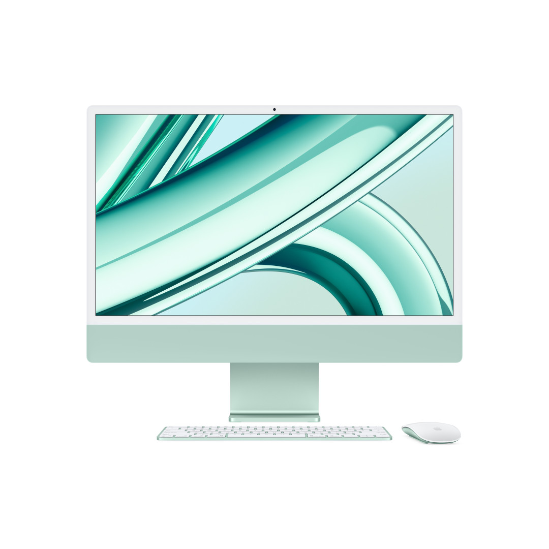 iMac verde - RAM 16GB di memoria unificata - HD SSD 256GB - Gigabit Ethernet - Magic Trackpad - Magic Keyboard con Touch ID - Italiano