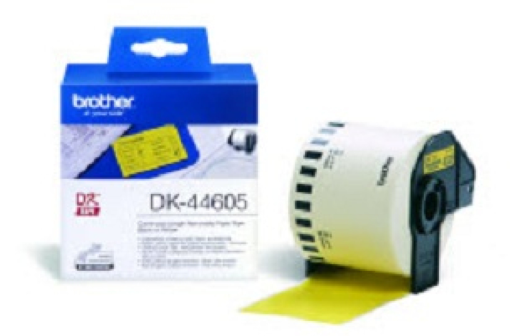 Brother DK-44605 Continuous Removable Yellow Paper Tape (62mm) Giallo