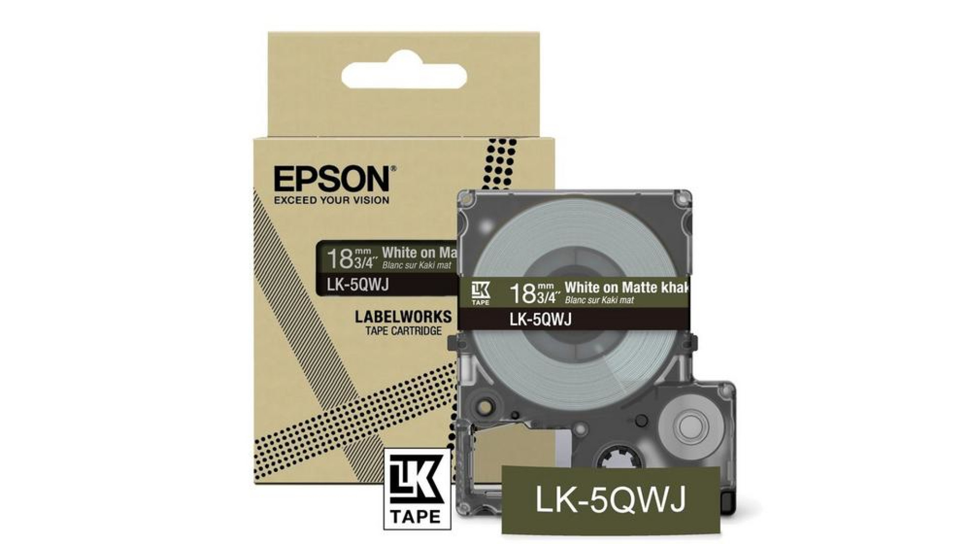 Epson LK-5QWJ Cachi, Bianco