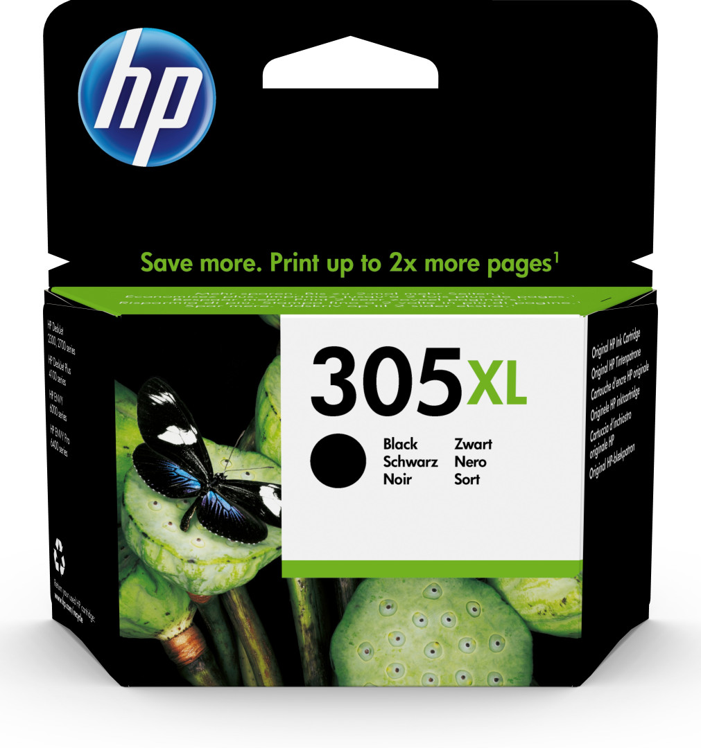 HP Cartuccia di inchiostro nero originale ad alta capacit- 305XL