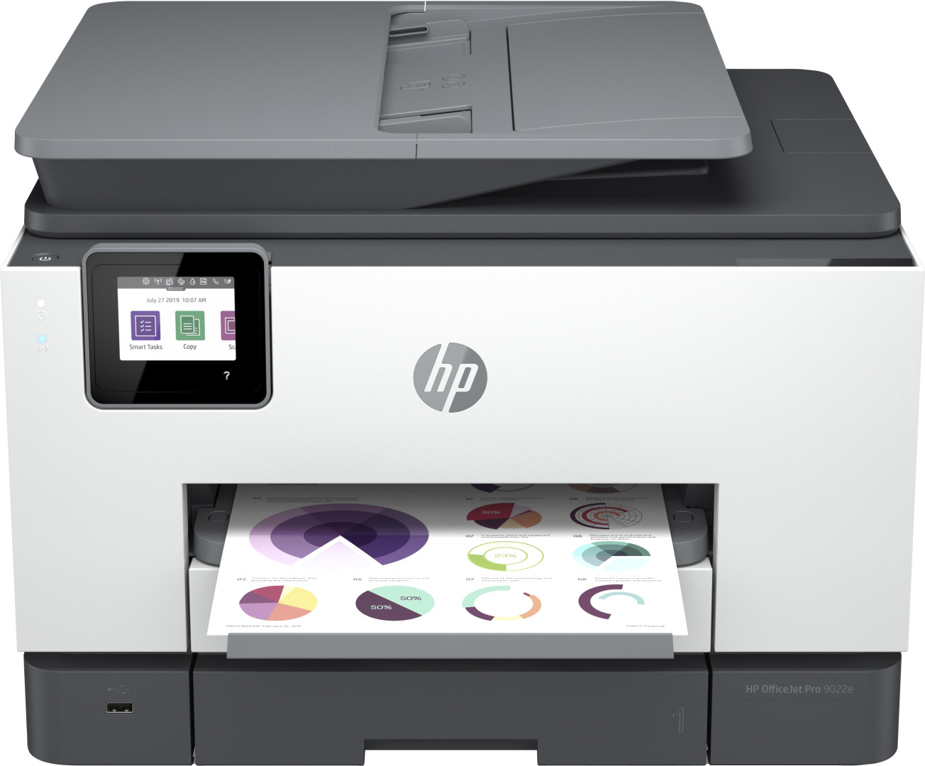 HP OfficeJet Pro Stampante multifunzione HP 9022e, Colore, Stampante per Piccoli uffici, Stampa, copia, scansione, fax, HP+, Idoneo per HP Instant Ink, alimentatore automatico di documenti, Stampa fronte/retro