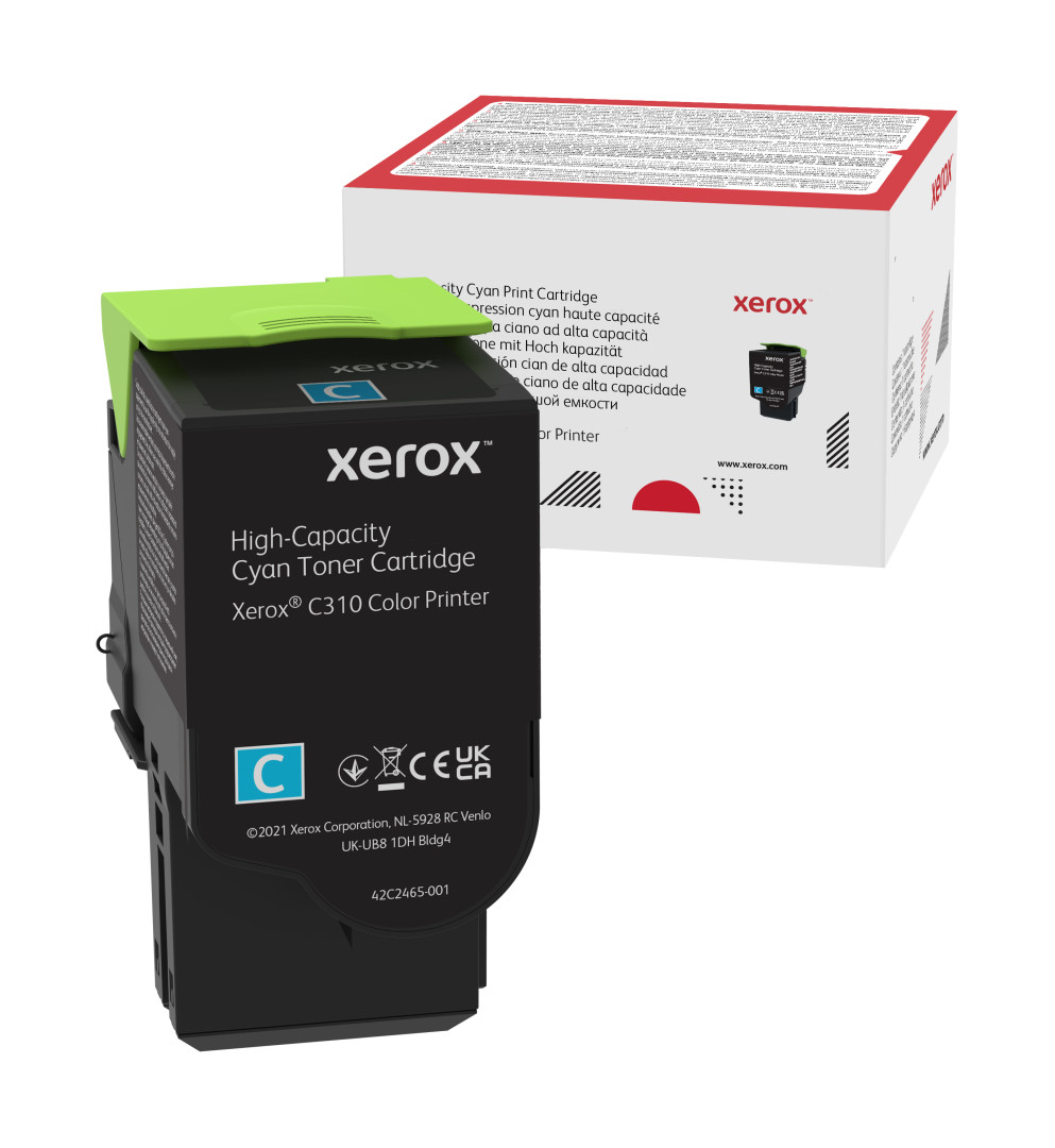 Xerox Cartuccia toner Ciano a High capacity da 5500 Pagine per Stampante a colori  C310/multifunzione a colori  C315 (006R04365)