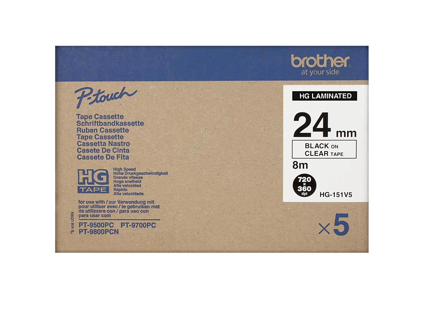 Brother HG-151V5 nastro per etichettatrice