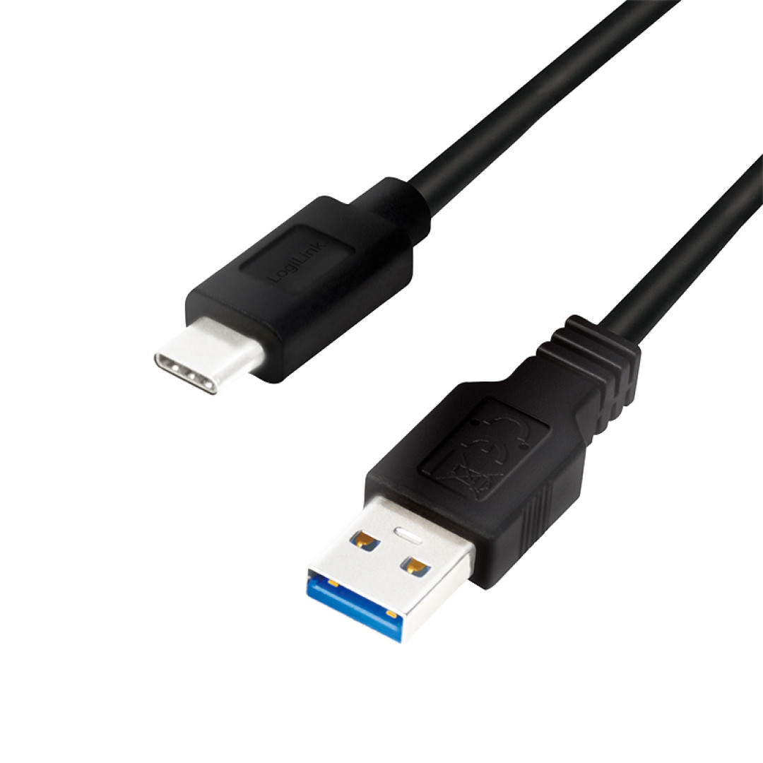 LogiLink CU0167 cavo USB 0,5 m USB 3.2 Gen 1 (3.1 Gen 1) USB A USB C Nero