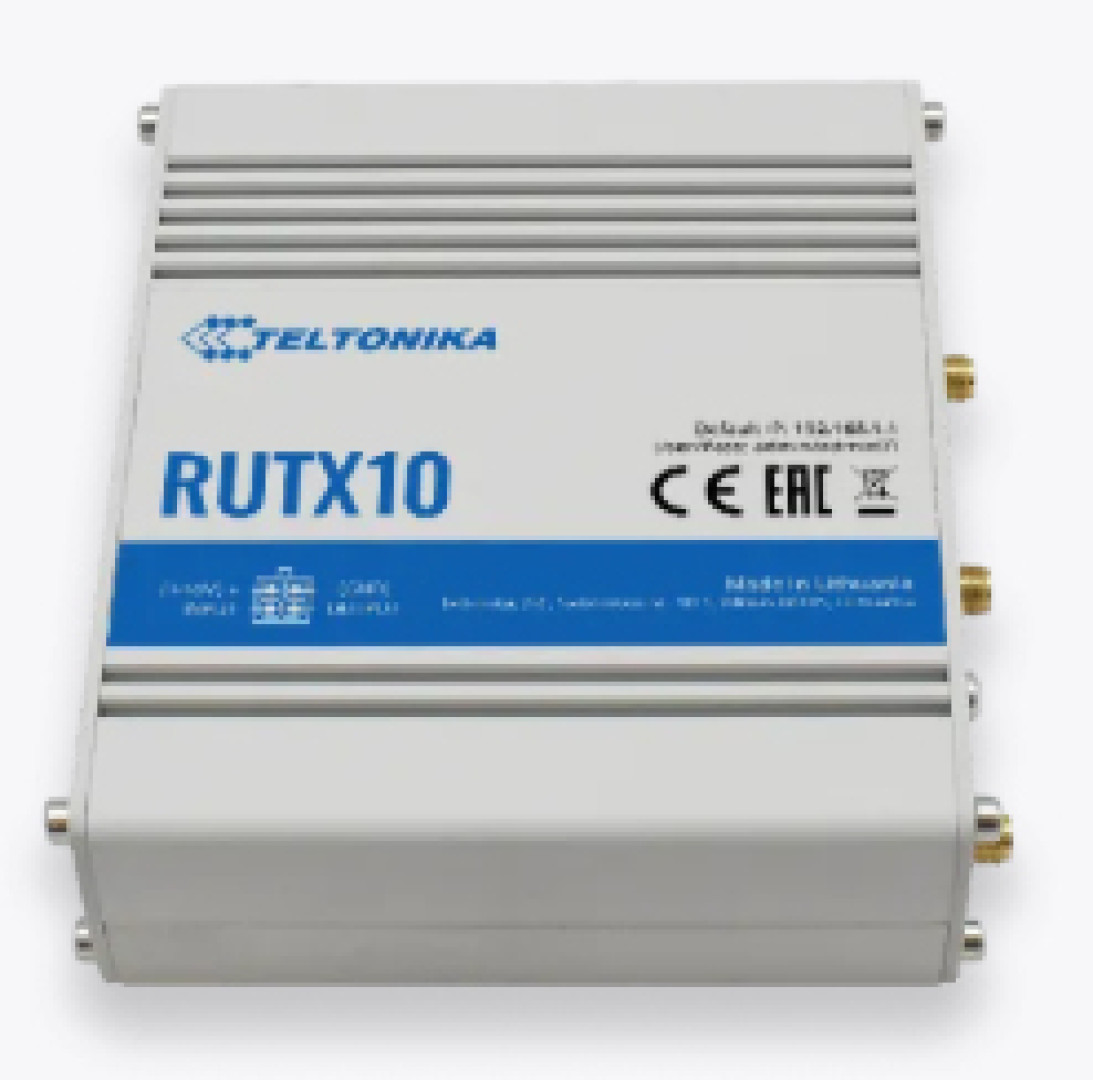 Teltonika RUTX10 router wireless Gigabit Ethernet Dual-band (2.4 GHz/5 GHz) Bianco